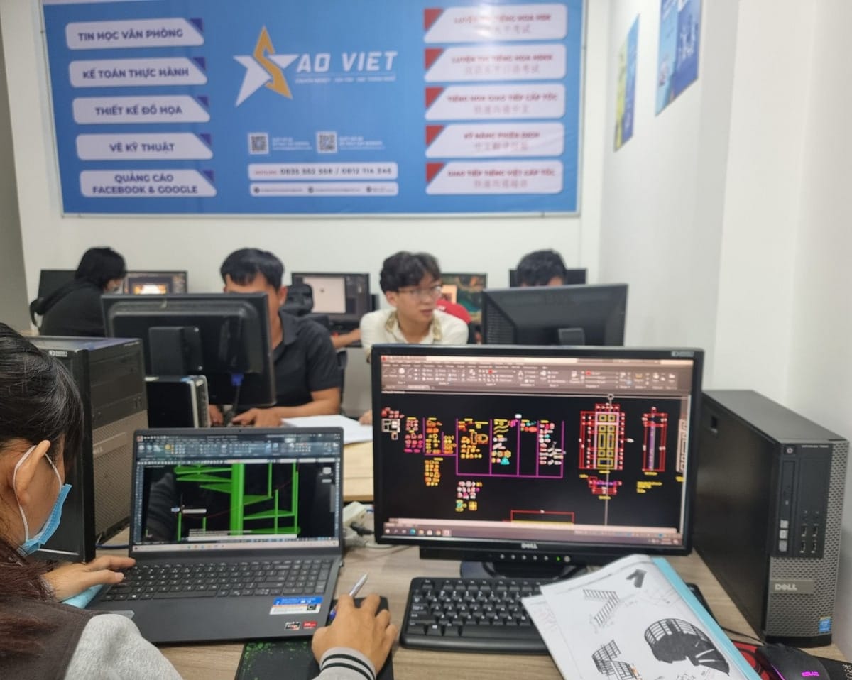 khóa học thiết kế nội thất tại Tin Học Sao Việt Thuận An