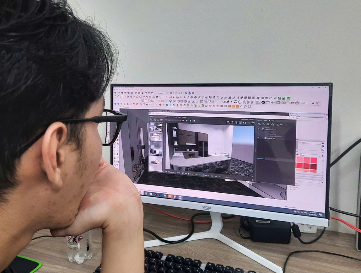 nội dung trong khóa học sketchup tại tin học sao việt bình tân