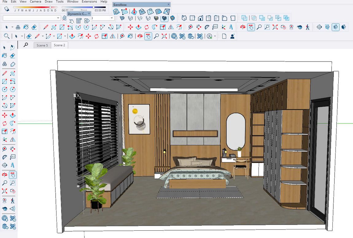 sản phẩm sketchup của học viên tại bình tân