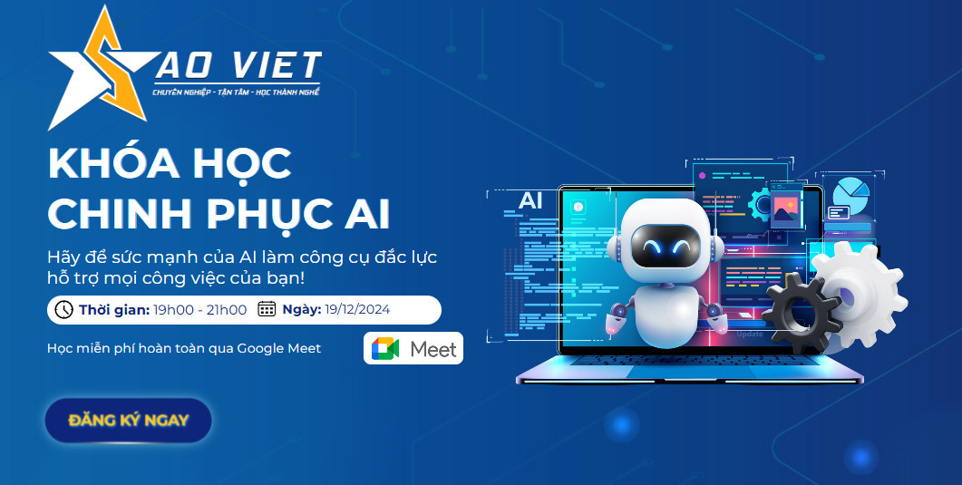 Khóa học ứng dụng Trí Tuệ Nhân Tạo AI