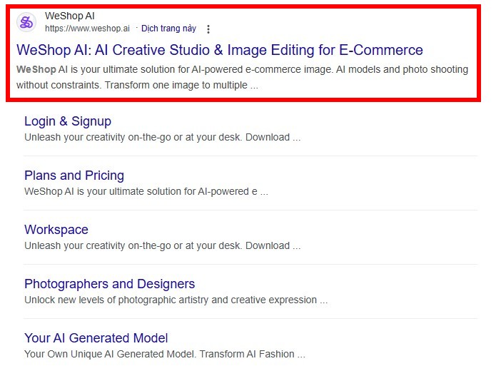 Bước 1: Truy Cập WeShop AI
