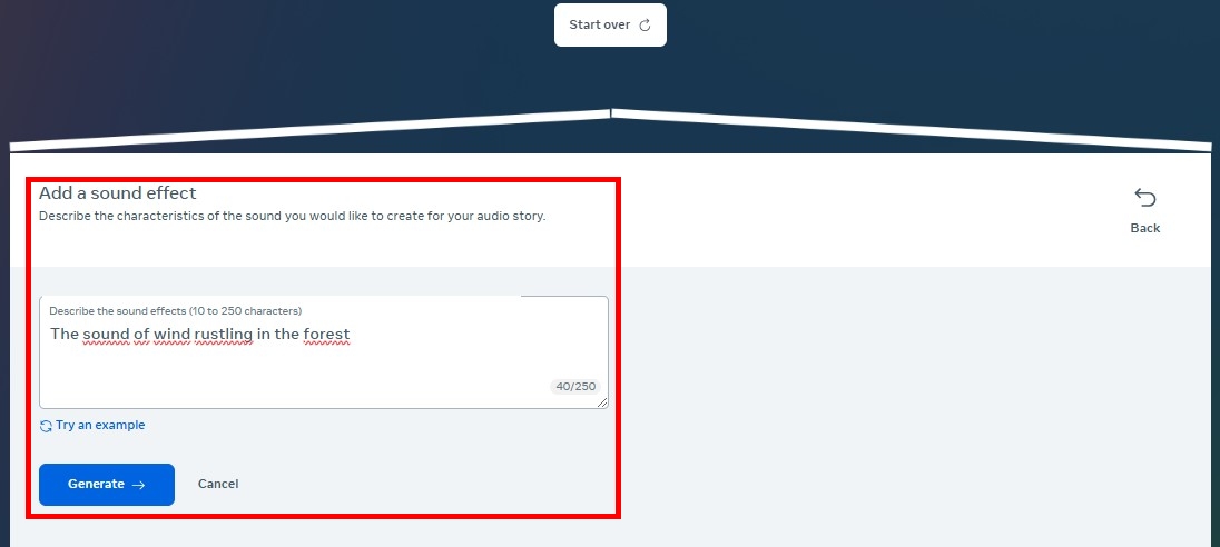bước 3 thêm hiệu ứng cho hội thoại