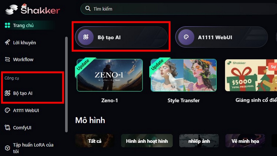 Bước 2 Tạo Ảnh Bằng Shakker AI