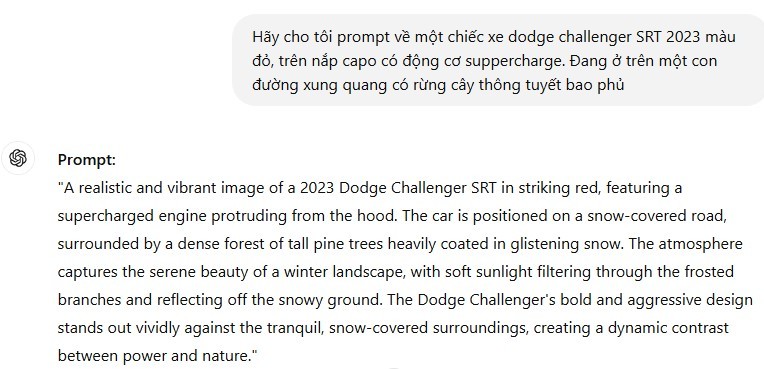 bước 3 tạo prompt ảnh từ chatgpt