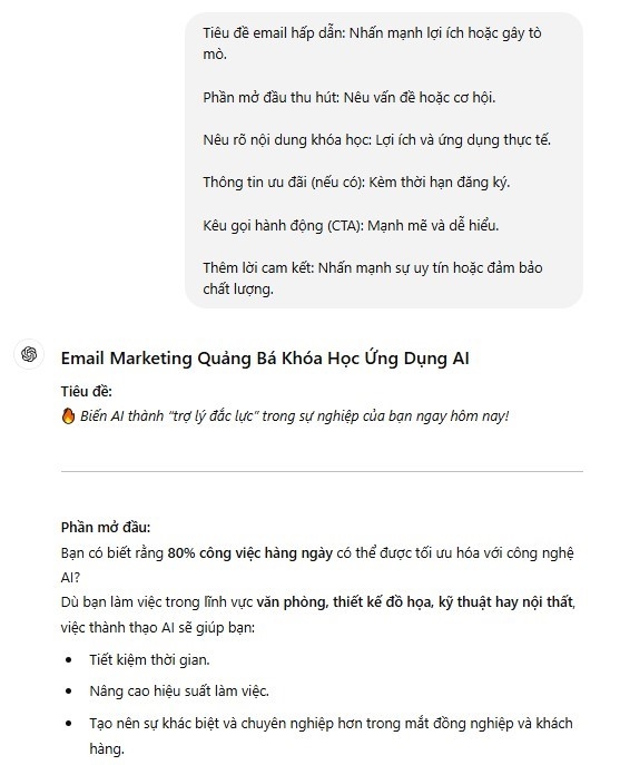prompt hướng dẫn chi tiết viết email 1
