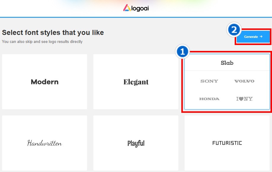 chọn font chữ cho logo của bạn