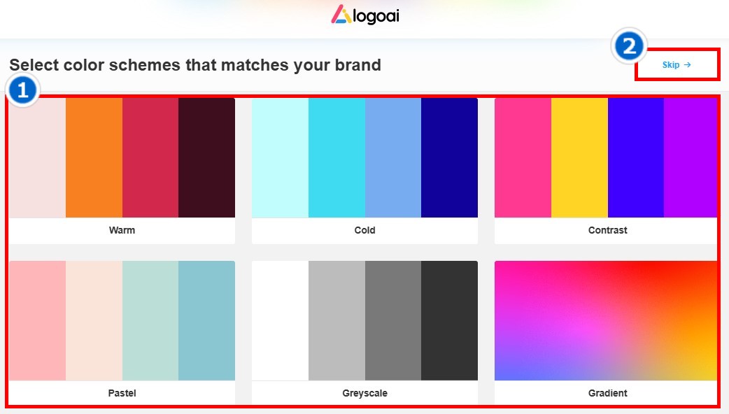 cho màu sắc chủ đạo cho logo của bạn