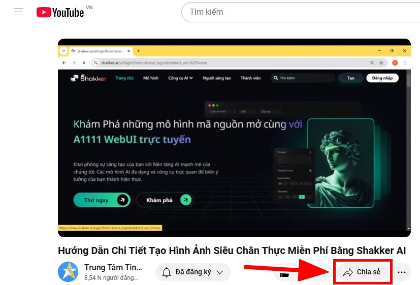chọn video youtube bạn muốn tóm tắt