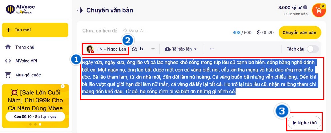 Bước 2: Soạn Thảo Văn Bản Cần Chuyển Đổi Hoặc Tải Tệp Văn Bản Lên