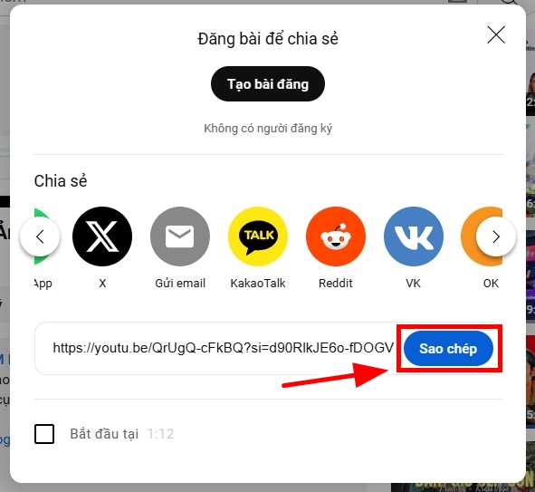 Bước 2: Sao Chép Đường Dẫn Từ Video Youtube Cần Tóm Tắt