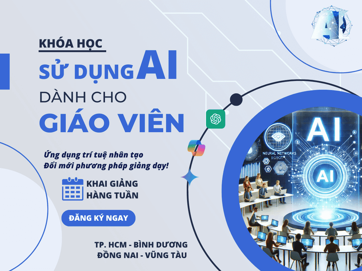 Học ứng dụng AI trong giảng dạy dành cho Giáo Viên