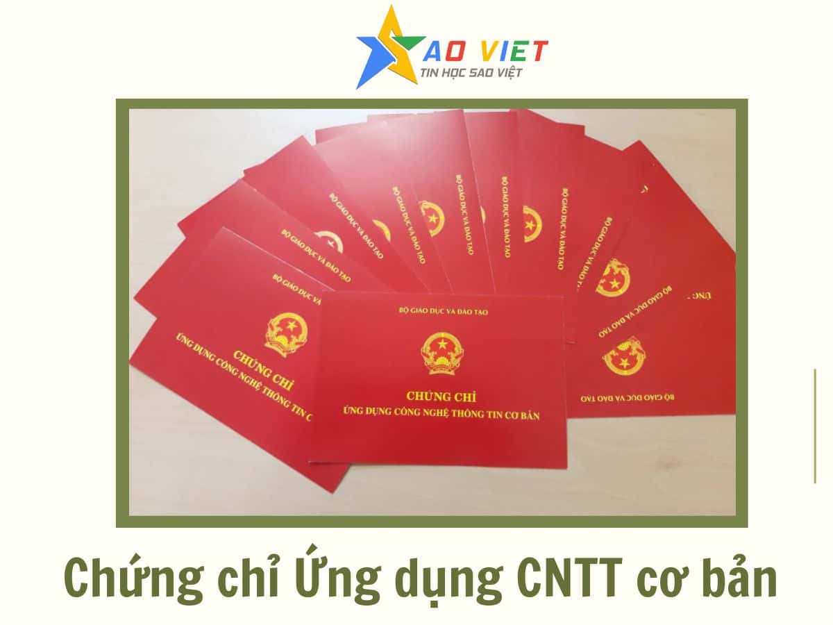 chứng chỉ ứng dụng công nghệ thông tin cơ bản