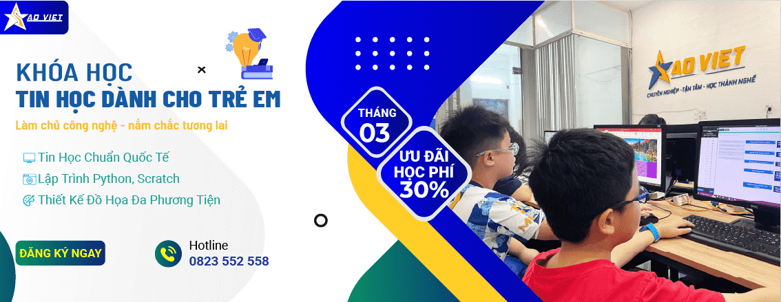 khóa học tin học cho trẻ em