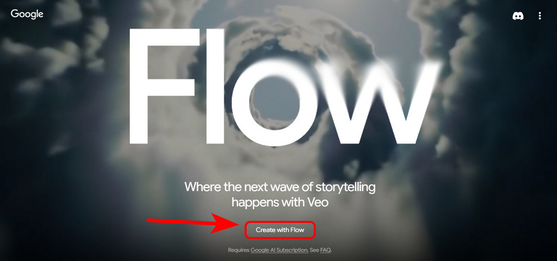 Bước 3 chọn tiếp Create With Flow