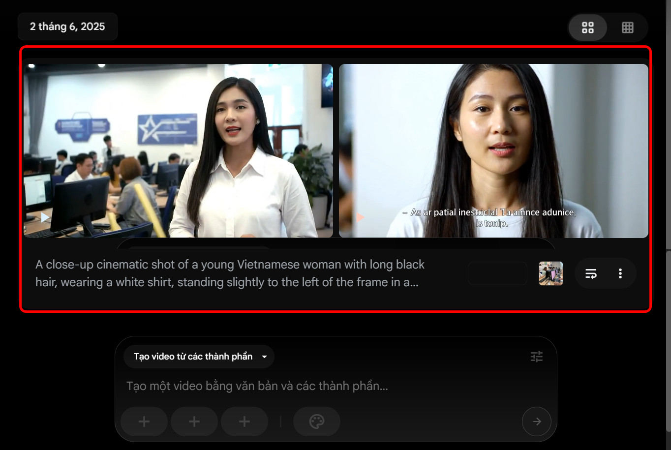 Bước 5: Xem lại Video vừa được tạo và Tải xuống