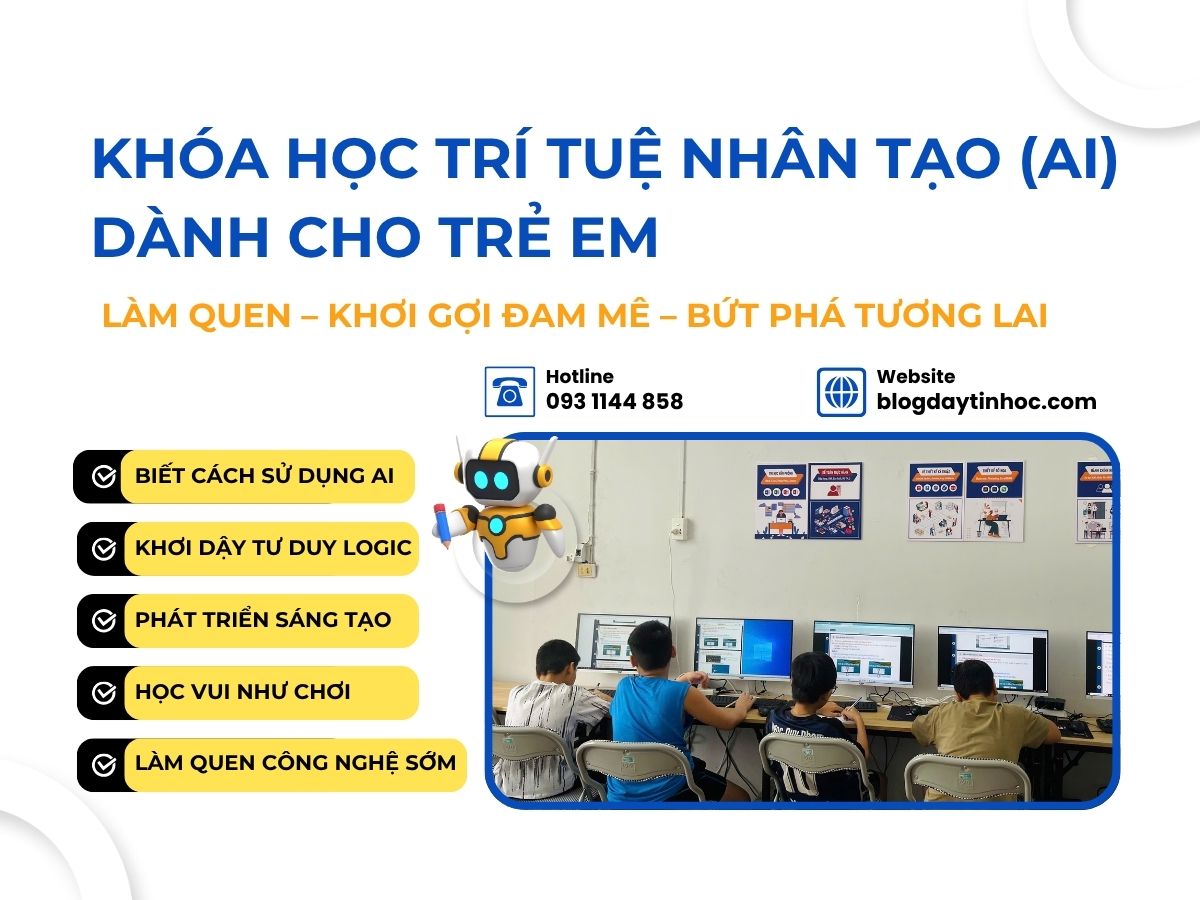 Khóa học trí tuệ nhân tạo dành cho trẻ em