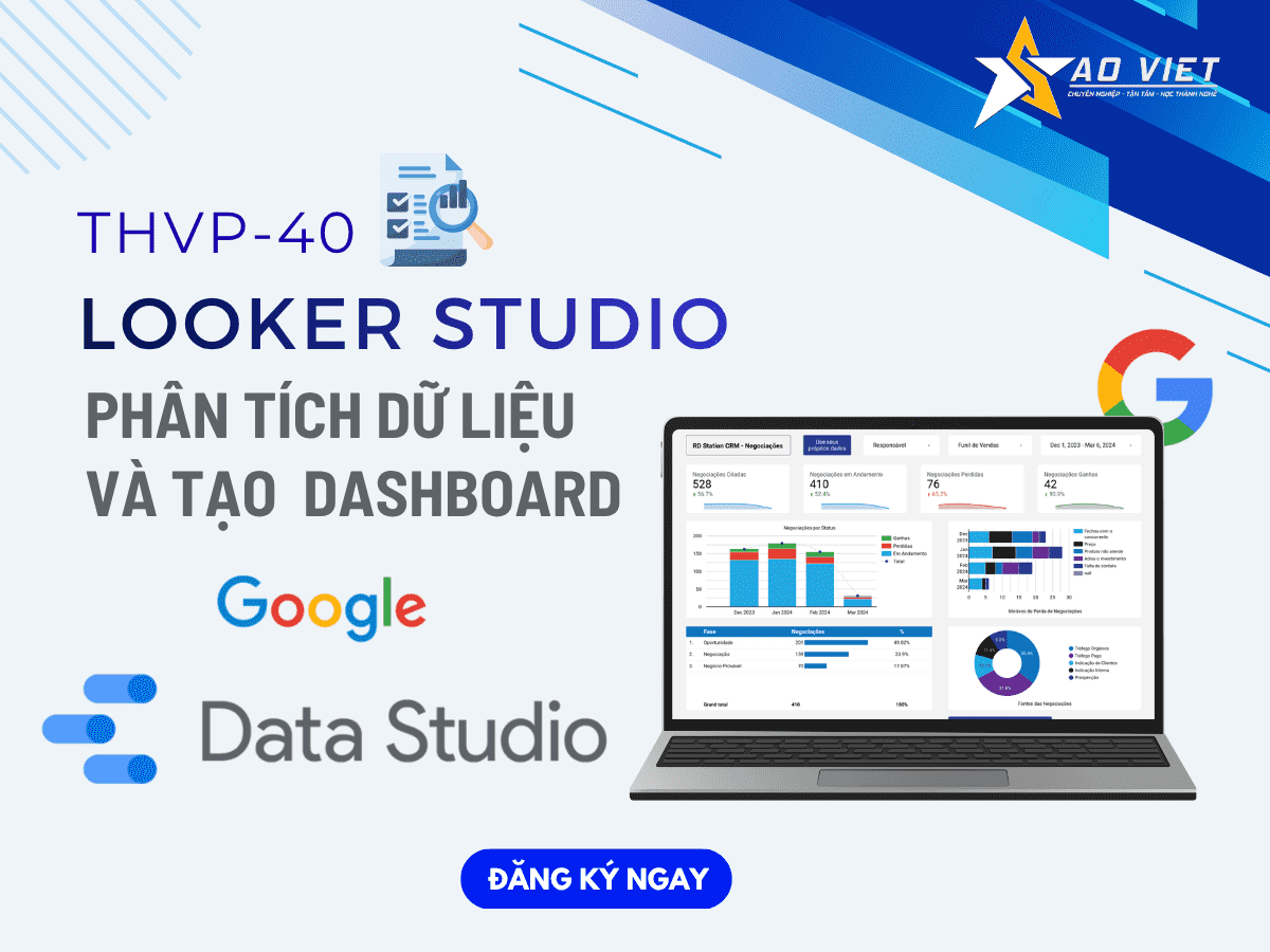 Khóa Học Phân Tích Dữ Liệu Và Tạo Dashboard Với Looker Studio