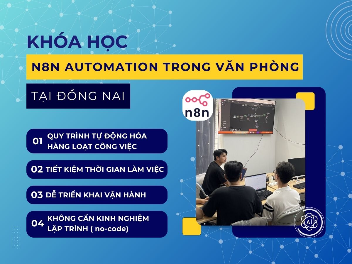 khóa học n8n automation trong văn phòng tại đồng nai