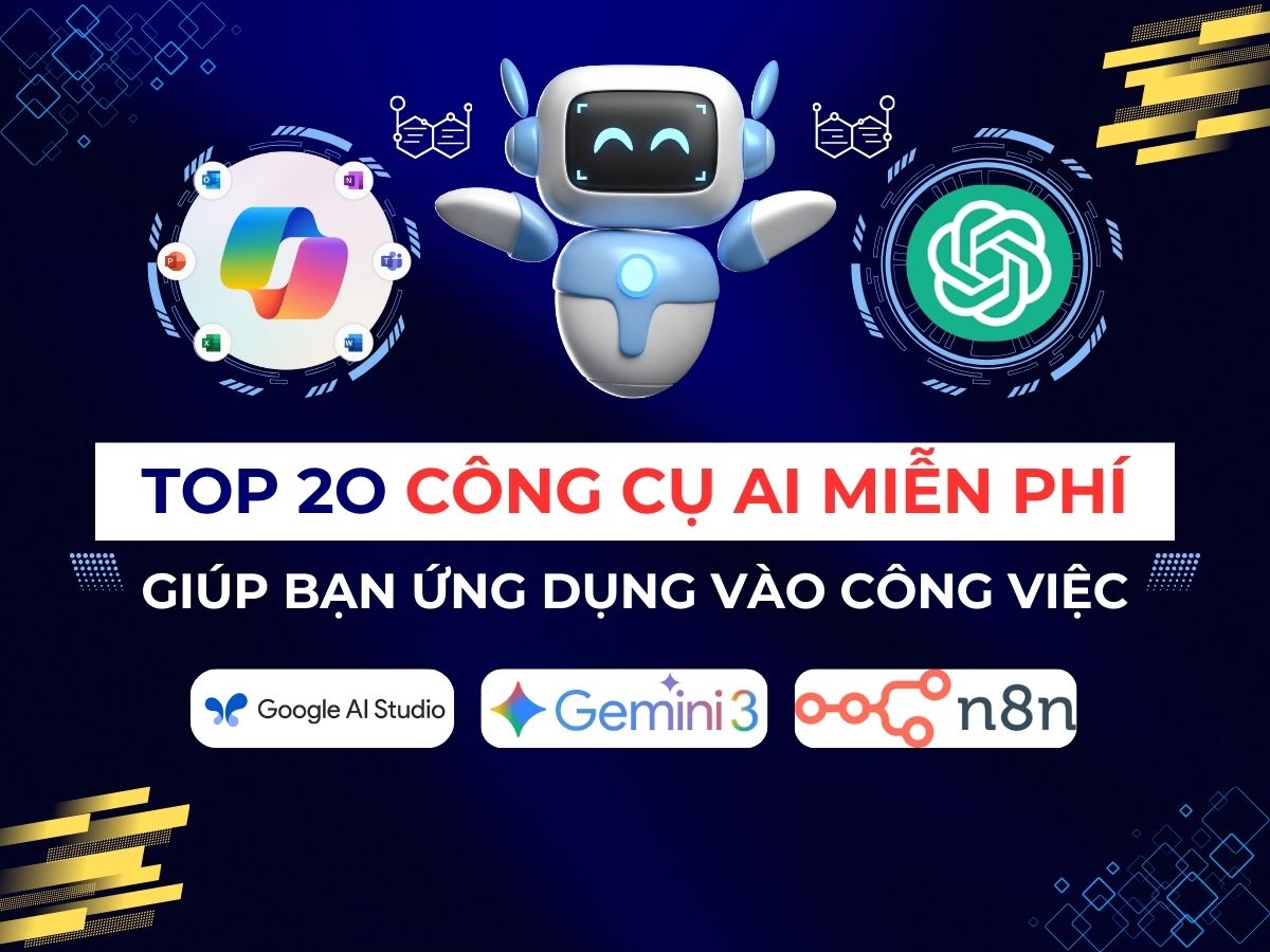 top 20 công cụ AI miễn phí