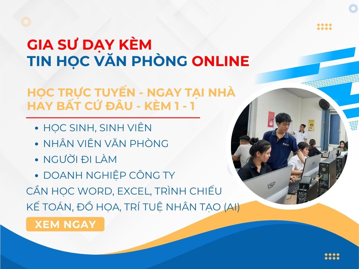 Gia Sư Dạy Kèm Tin Học Online