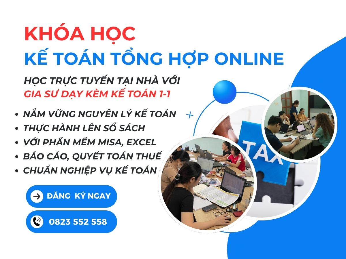 khóa học kế toán tổng hợp online
