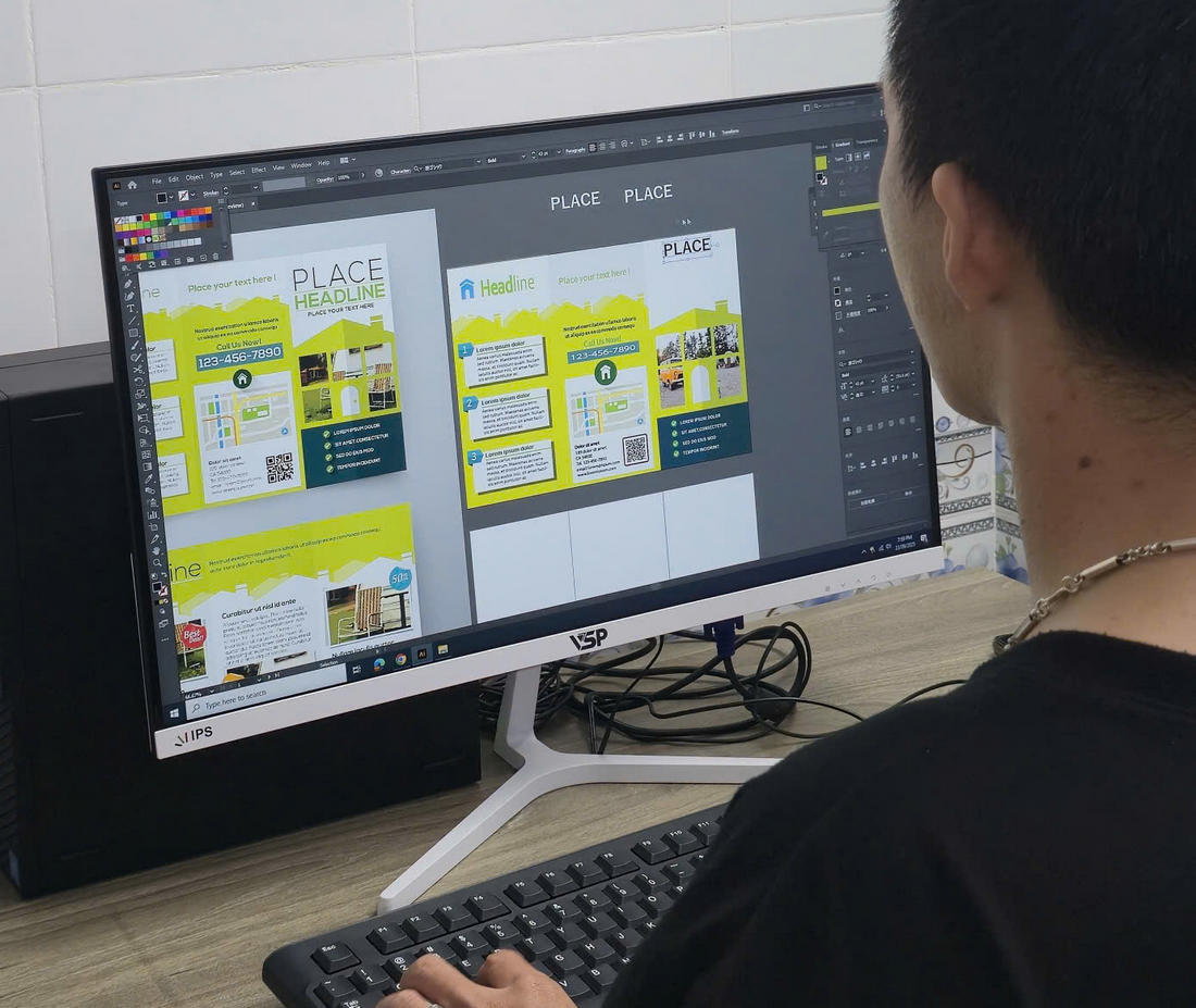 học viên đang học illustrator online tại nhà