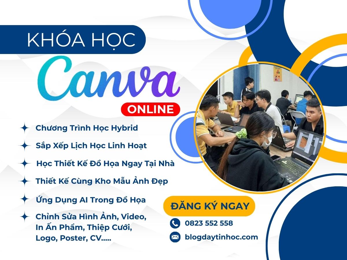 Khóa học Canva Online, học thiết kế đồ họa trực tuyến