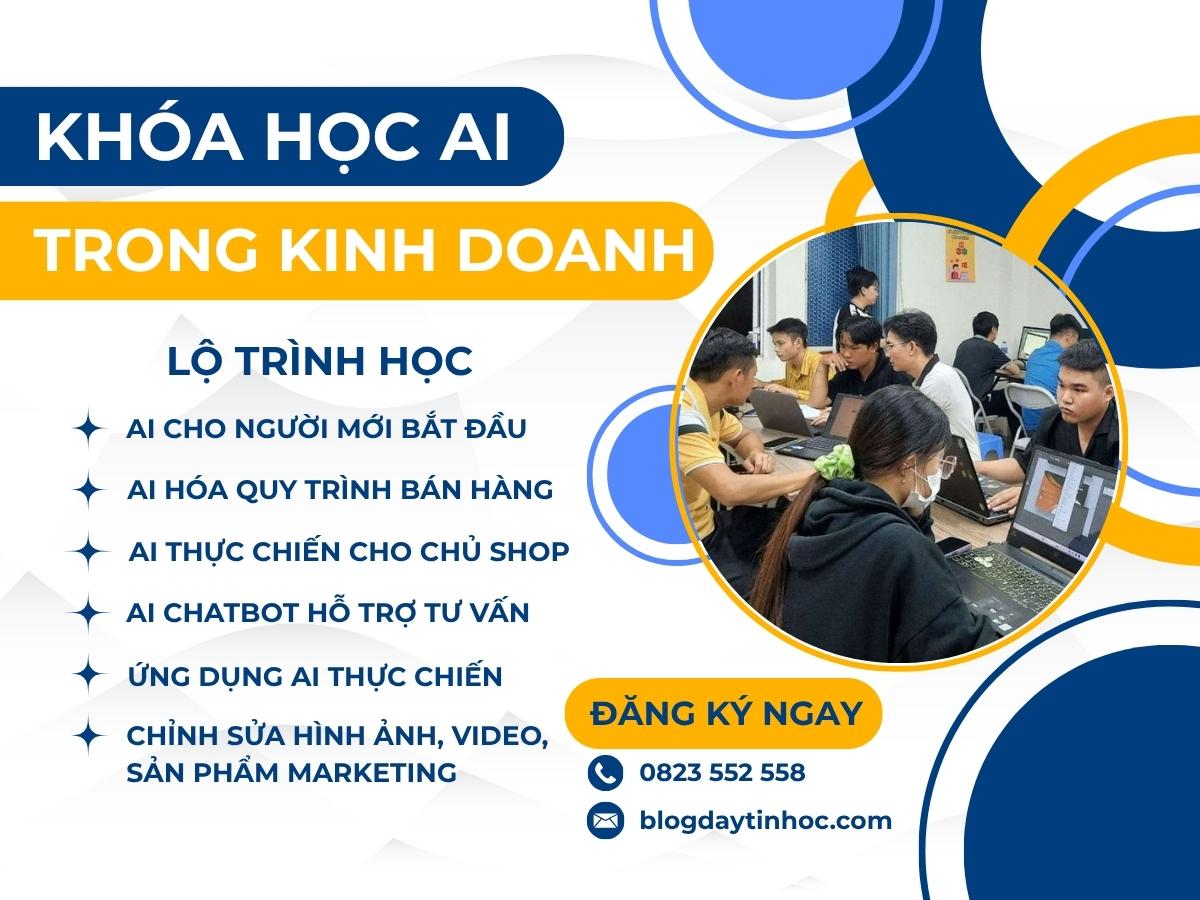 Khóa học Ứng Dụng AI Trong Kinh Doanh