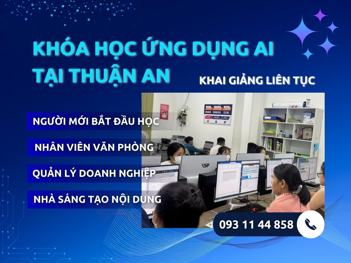 Khóa học AI tại Thuận An
