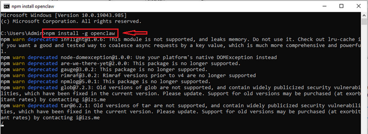 Cài đặt OpenClaw