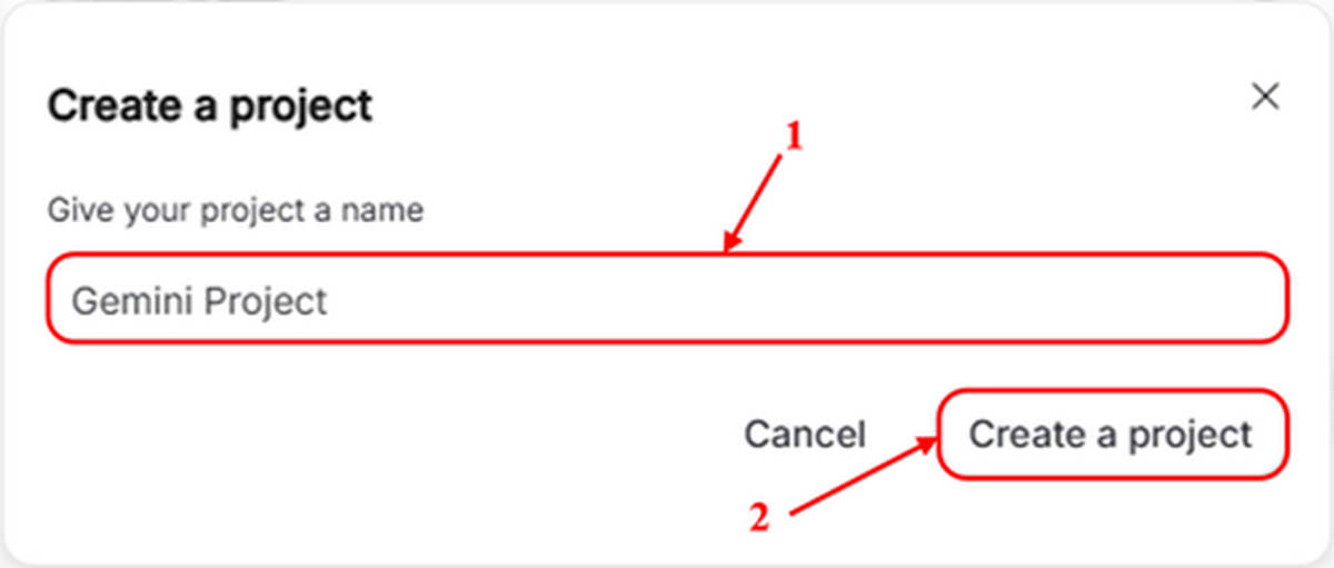 Lấy Gemini API key