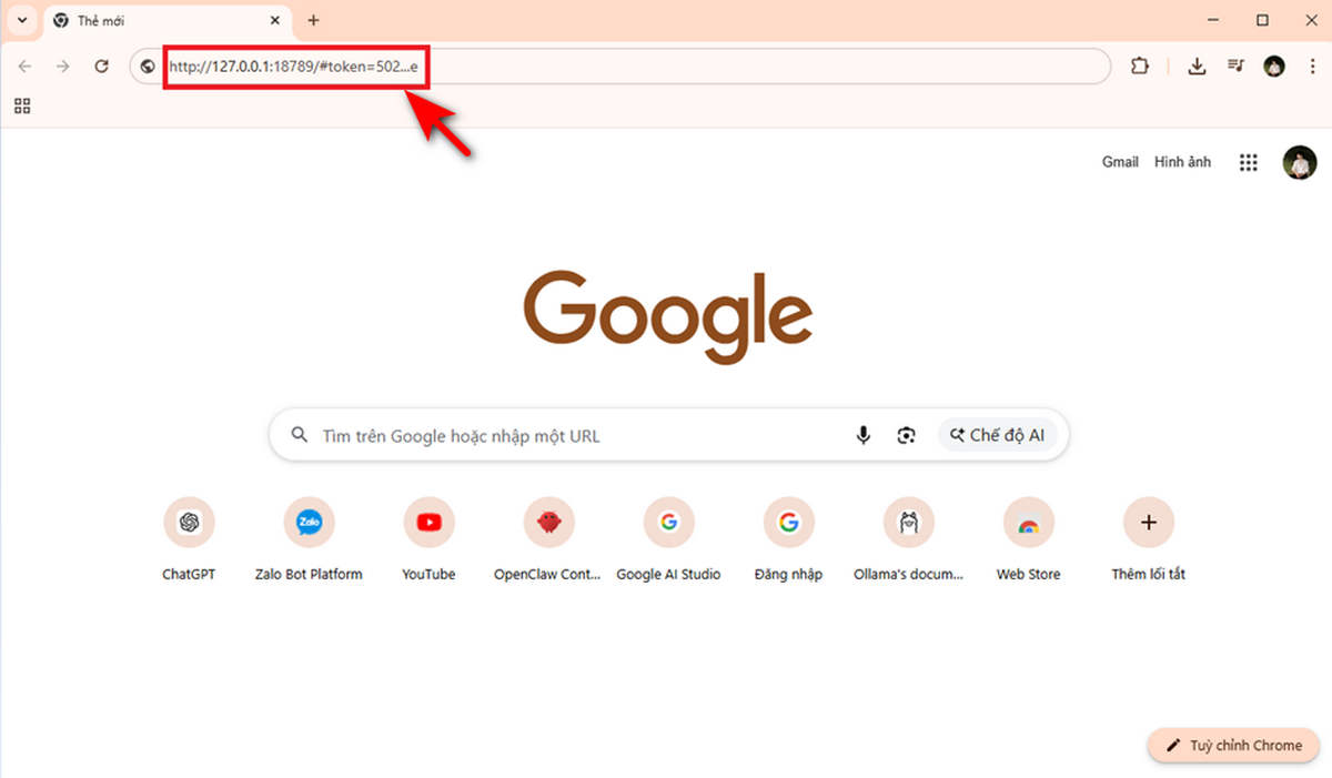 Hướng dẫn cách mở giao diện quản lý OpenClaw