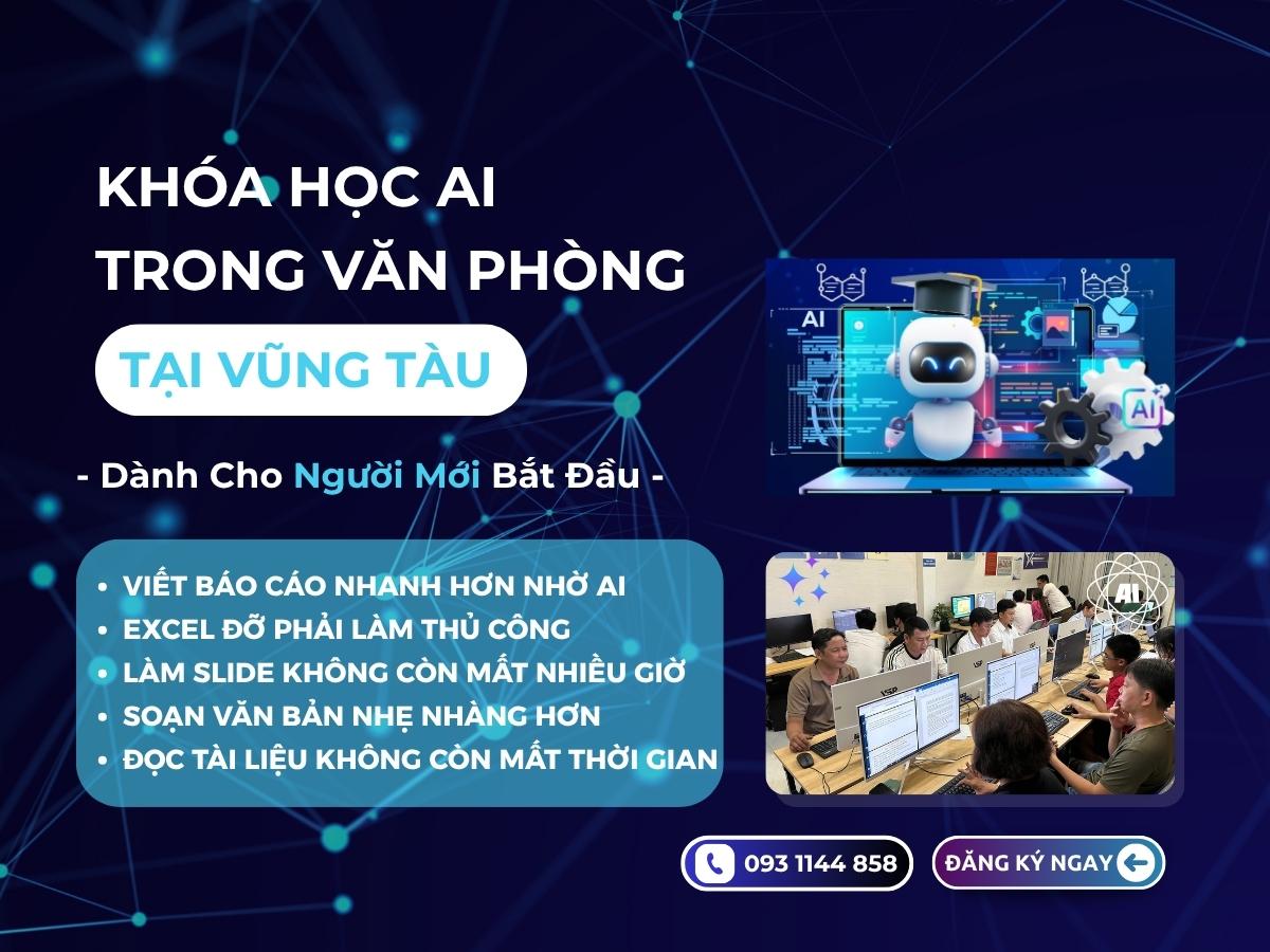 Khóa học AI trong văn phòng ở Vũng Tàu