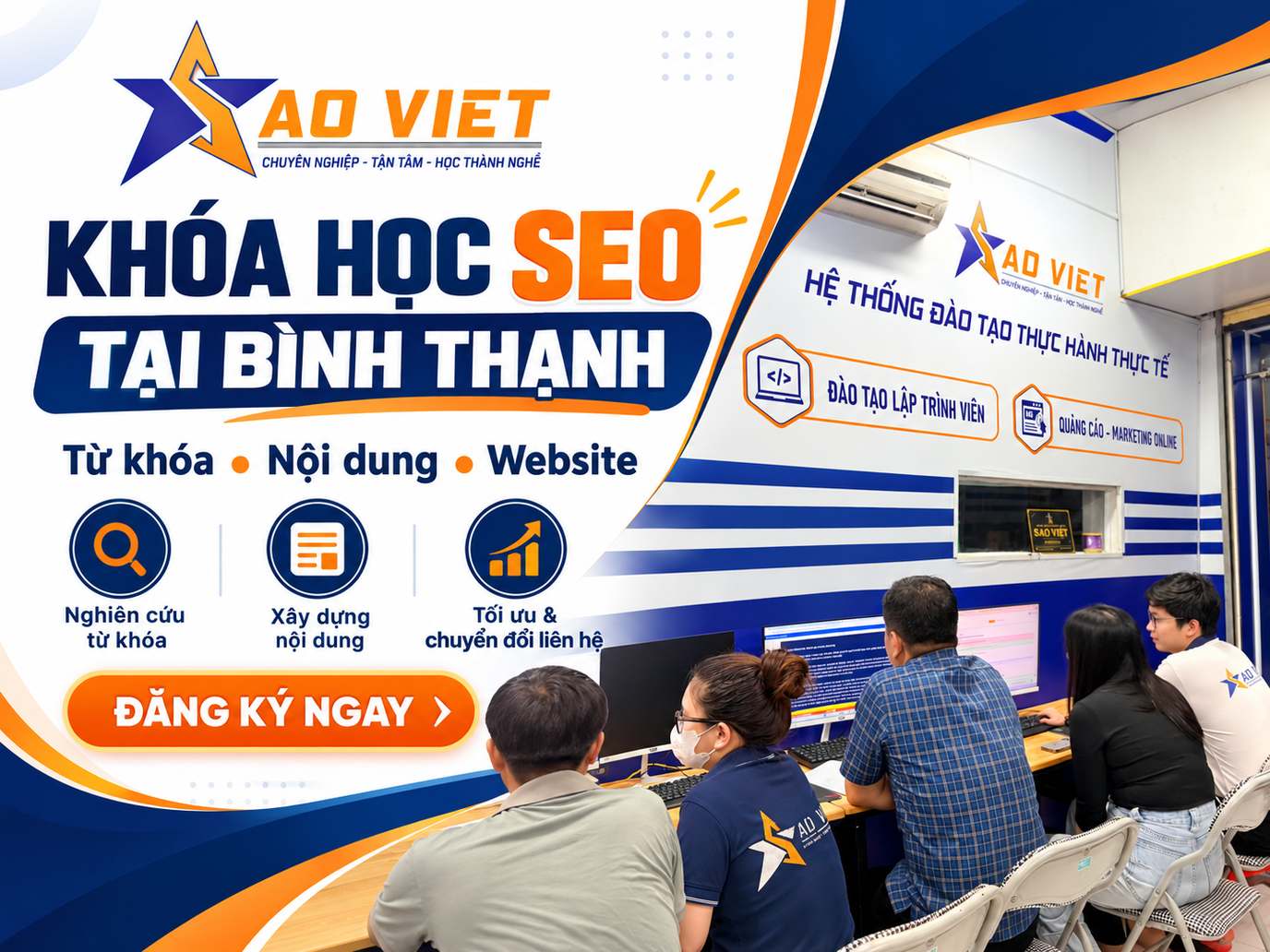 Khóa học SEO tại Bình Thạnh – từ khóa và nội dung website