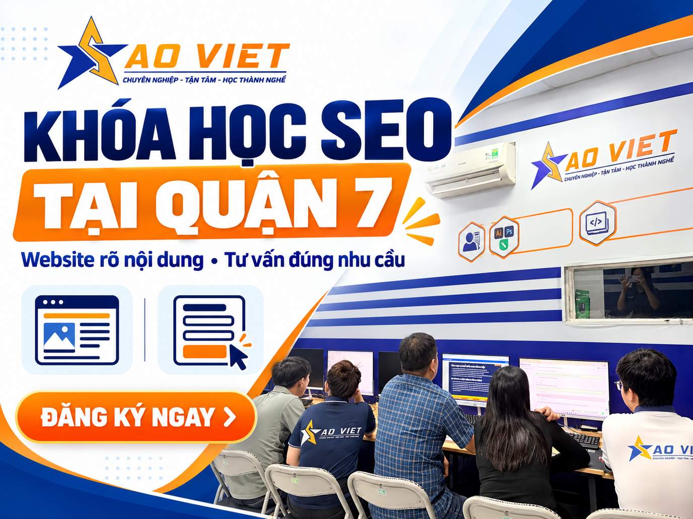 Khóa học SEO tại Quận 7 – website và nội dung tư vấn