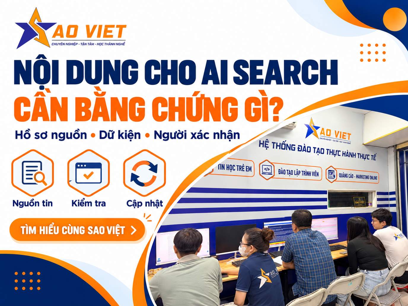Nội dung cho AI Search cần bằng chứng gì – cách lập hồ sơ nguồn
