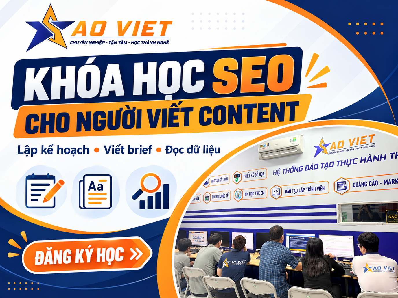 Khóa học SEO cho người viết content – lập kế hoạch, brief và đọc dữ liệu