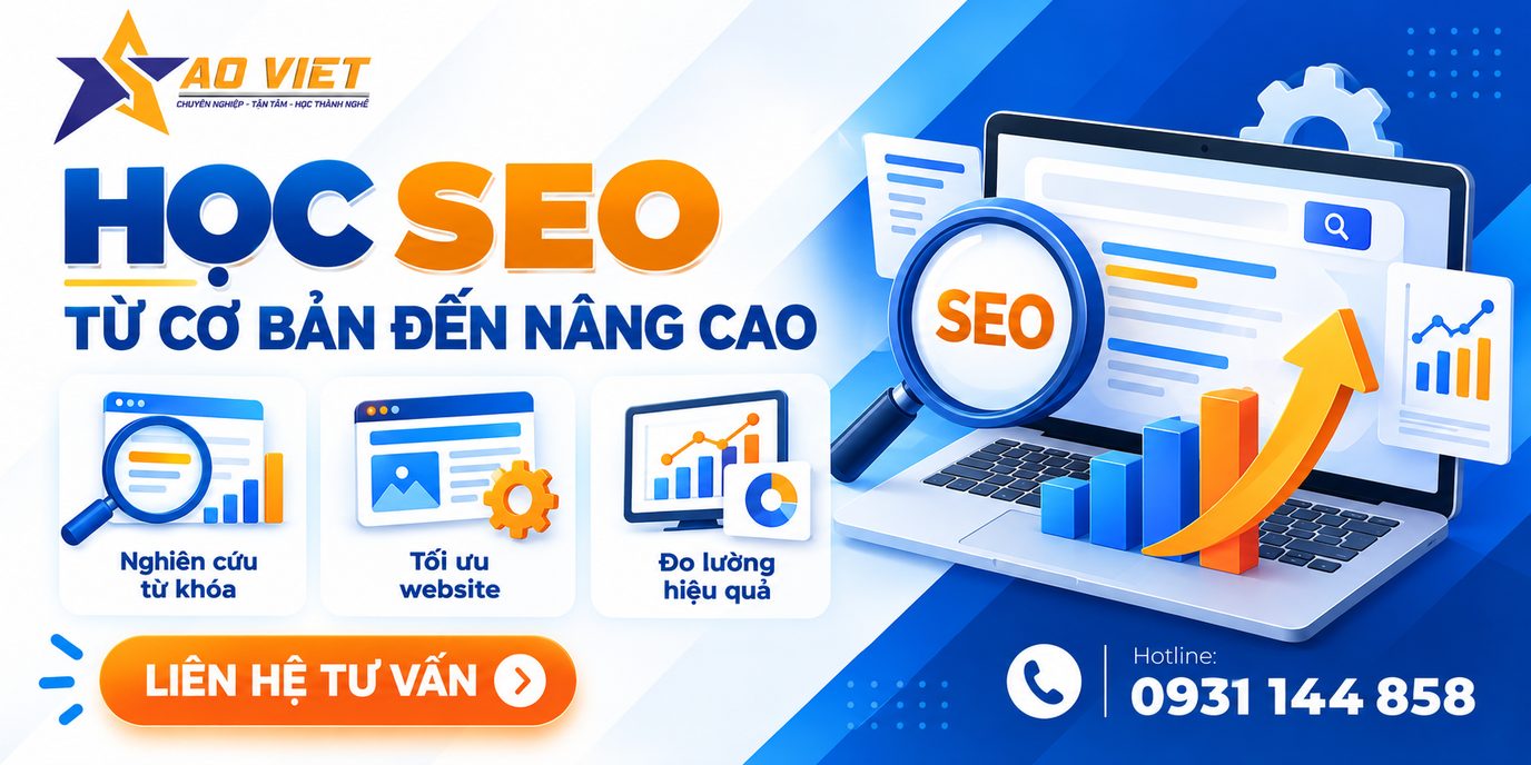Học từ khóa, nội dung và đo lường tại Trung Tâm Tin Học Sao Việt
