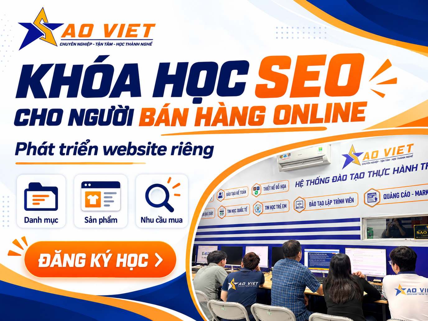 Khóa học SEO cho người bán hàng online – phát triển website riêng