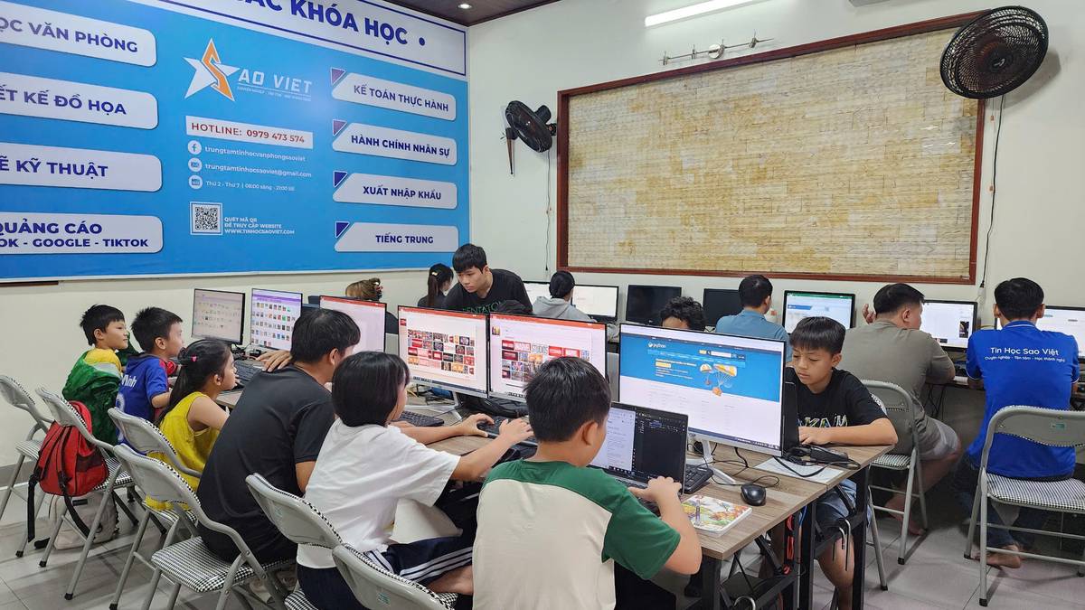 Môi trường làm việc của Giáo viên Lập trình trẻ em tại Tin học Sao Việt