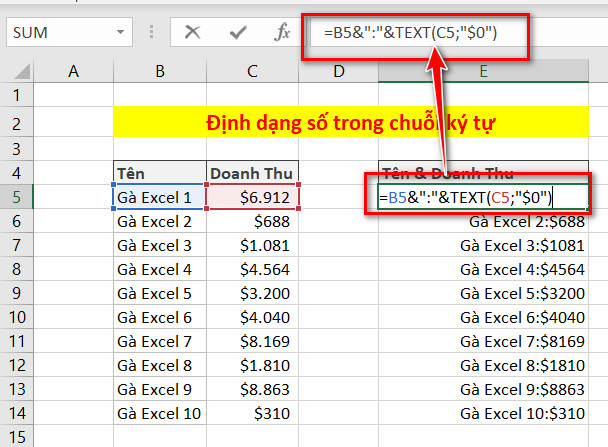 nối chuỗi nâng cao