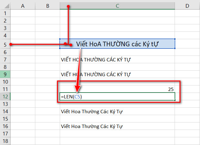 đếm số ký tự