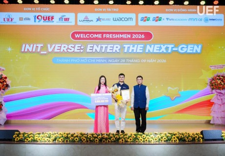 Tin Học Sao Việt đồng hành cùng UEF tại “Init-Verse: Enter the Next-Gen” chào đón Tân sinh viên Khoa CNTT khóa 2026